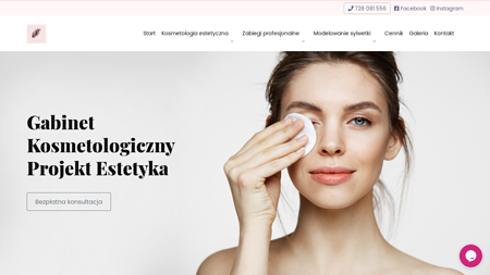 Gabinetu Kosmetologicznego Projekt Estetyka